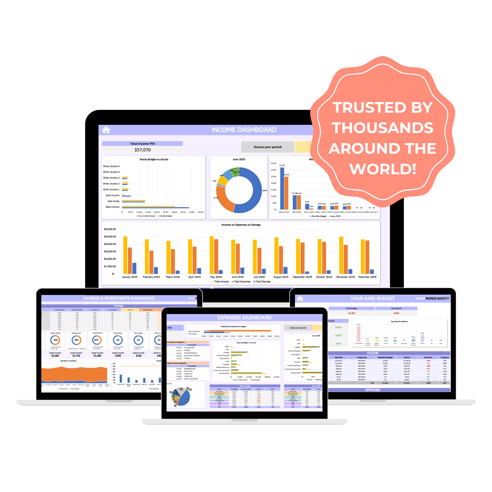 🎁 2025 WEALTH BUILDING DASHBOARD (100% off)