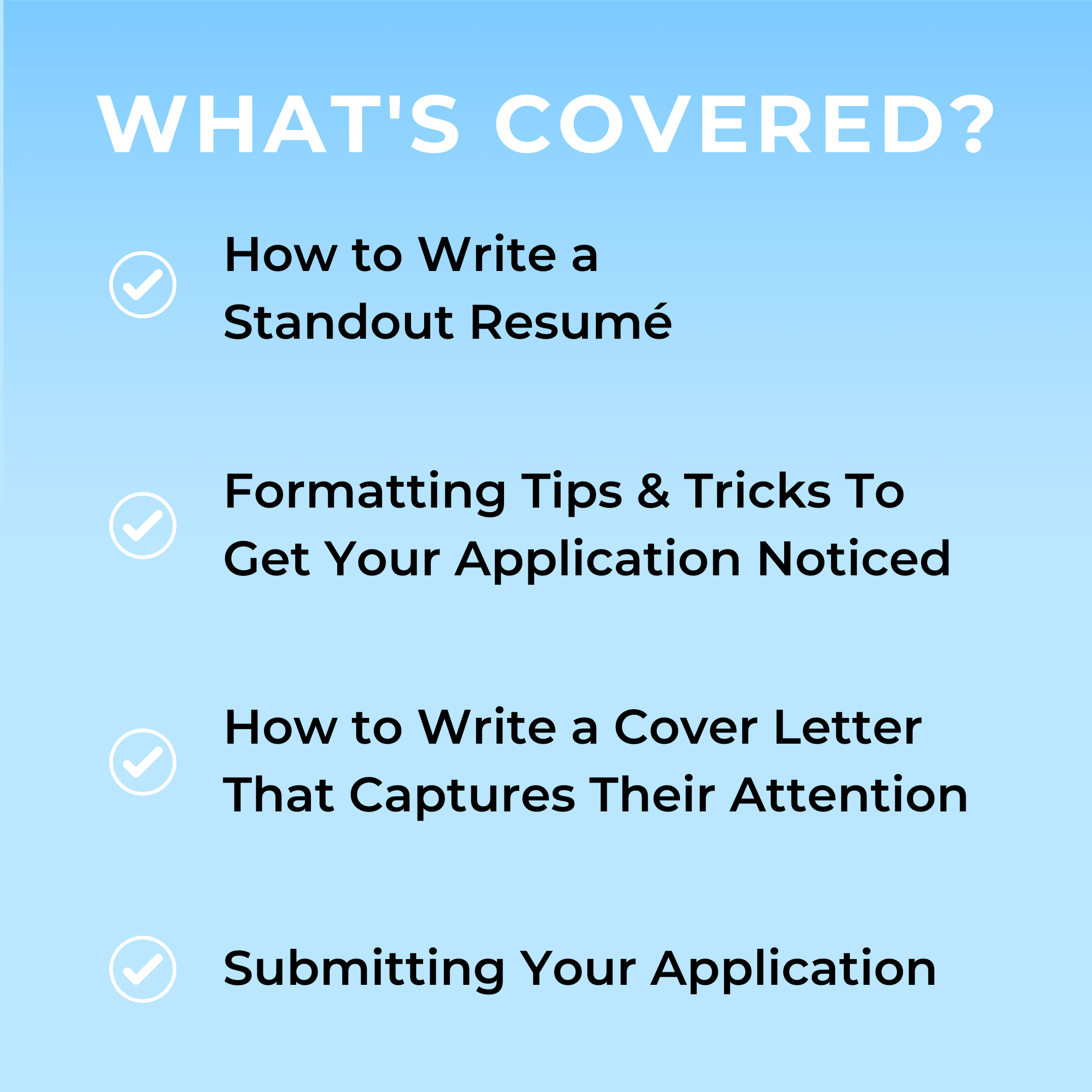 WRITING A WINNING RESUMÉ & COVER LETTER GAME PLAN