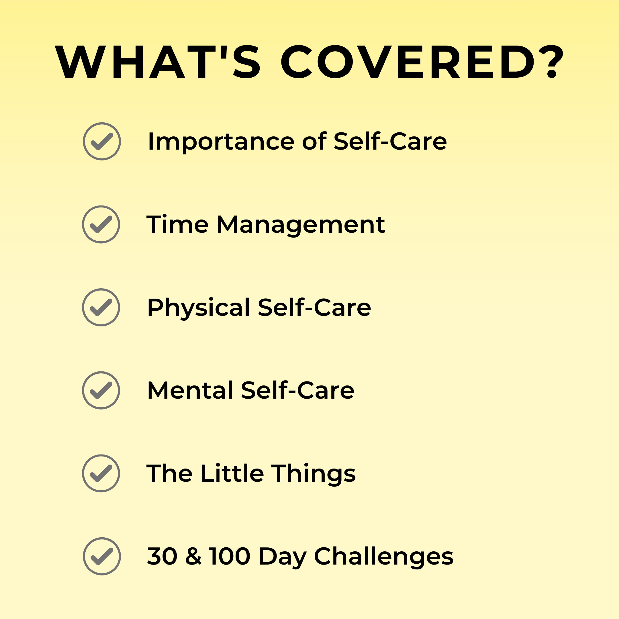 100 DAYS OF SELF-CARE GAME PLAN