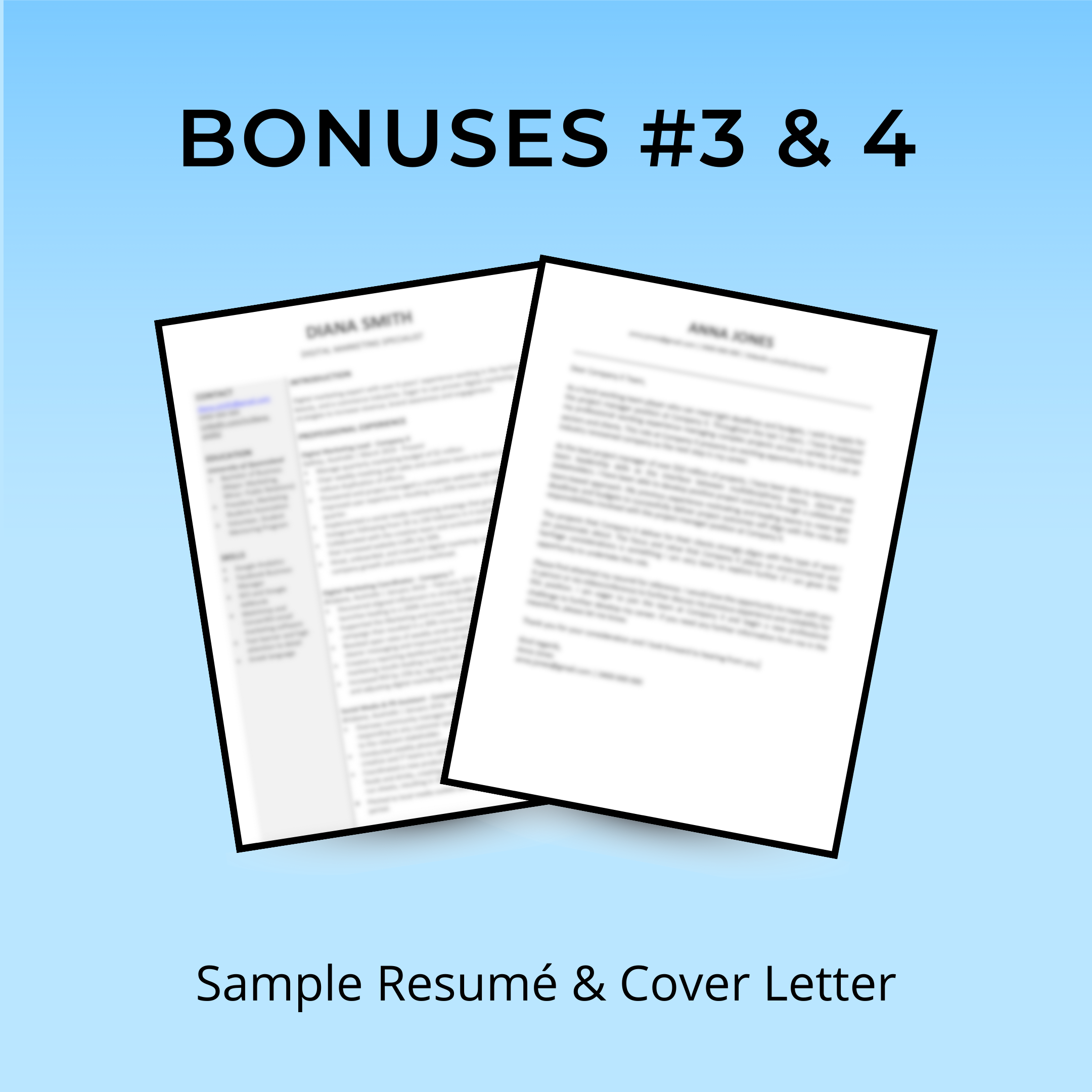 WRITING A WINNING RESUMÉ & COVER LETTER GAME PLAN