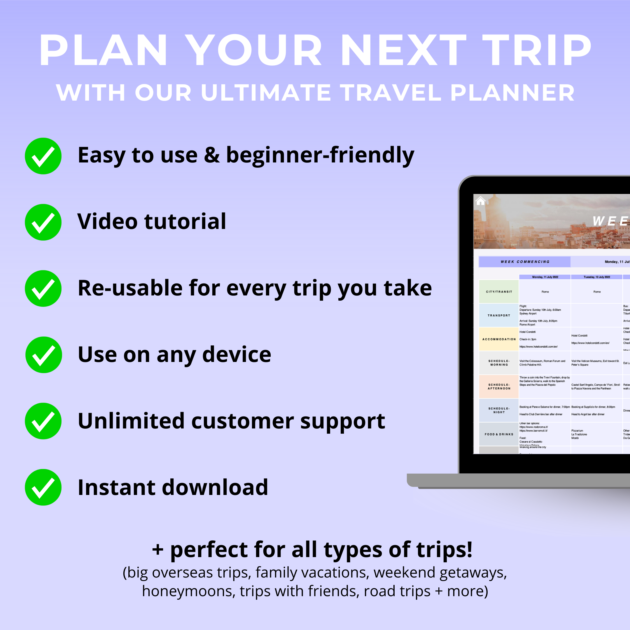 ULTIMATE TRAVEL PLANNER